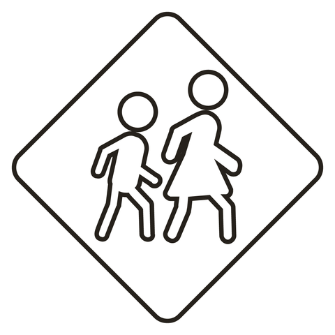 Children crossing coloring page free printable coloring pages