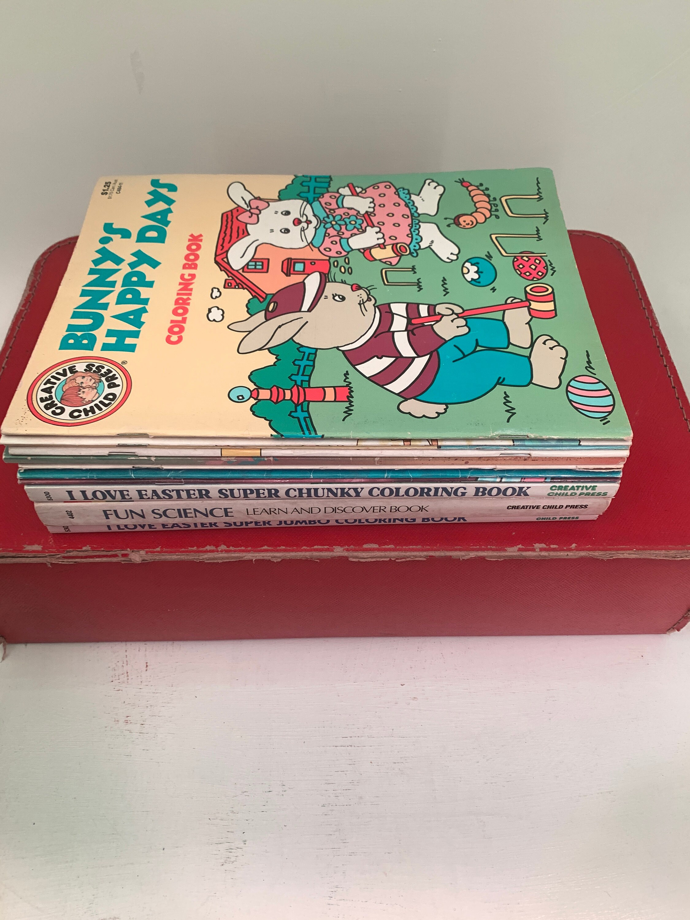 Vintage coloring books creative child press childrens coloring books