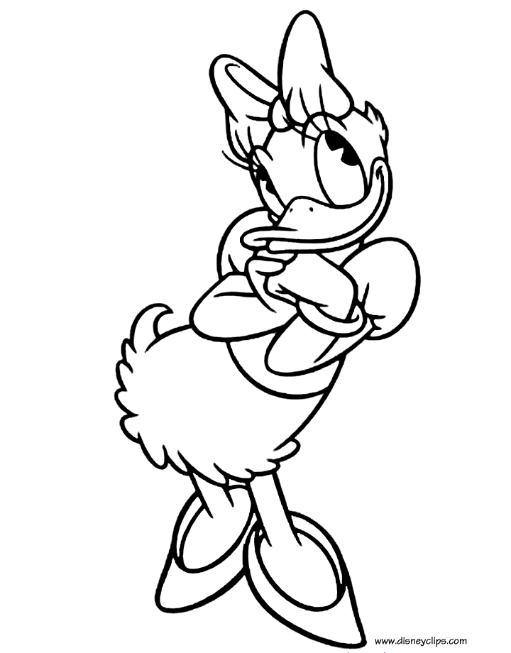 Daisy duck coloring pages