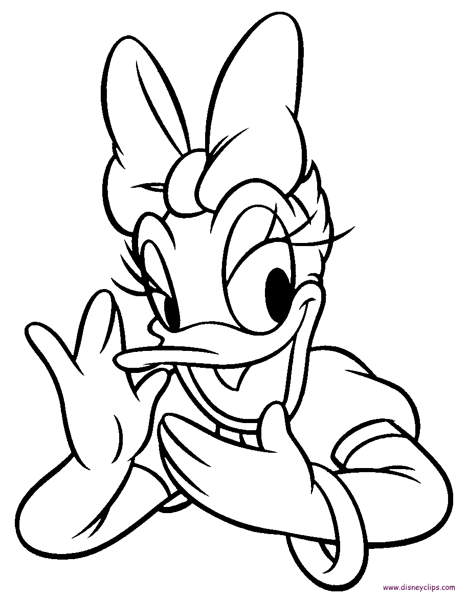 Daisy duck coloring pages