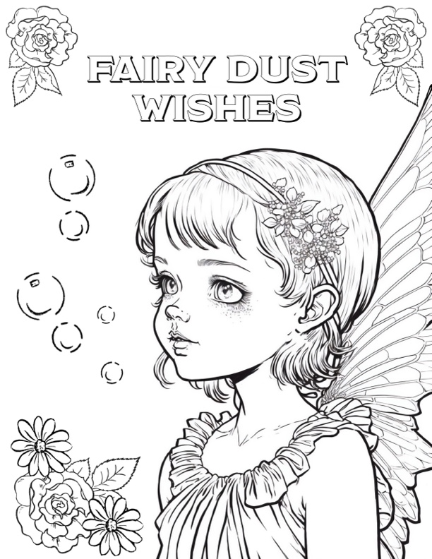 Free fairy coloring pages
