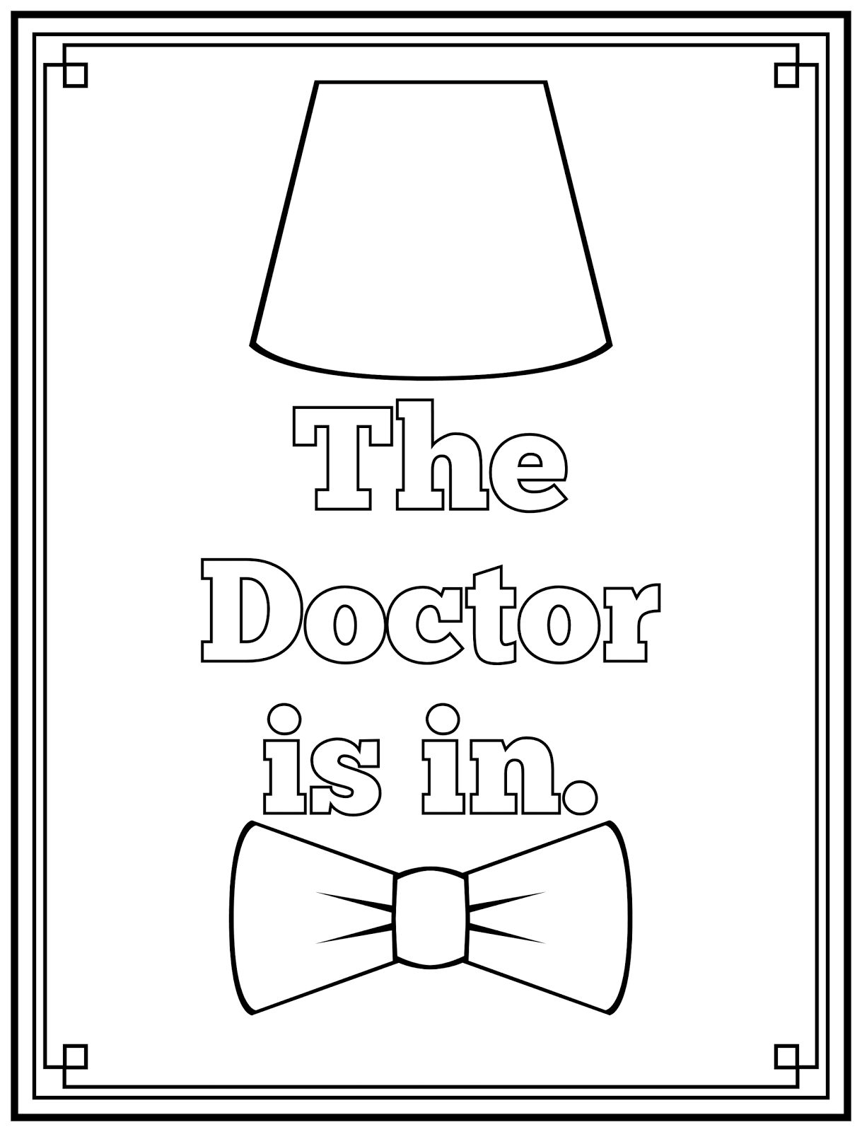 Dont eat the paste the doctor is in printable art and coloring page