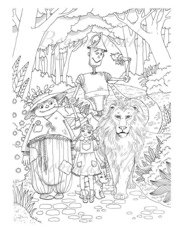 Vintage classic coloring pages iv adult coloring book relaxing coloring pages digital pages animals flowers fairies and more instant download