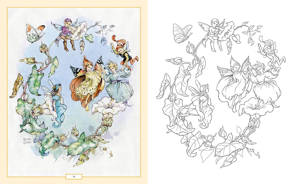 The vintage fairies coloring book more than enchanting images to color and treasure sirius vintage coloring tarrant margaret rackham arthur goble warwick books