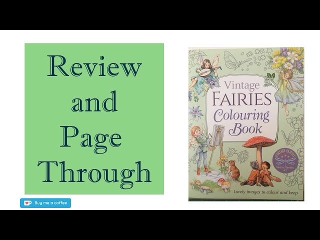 Review vintage fairies coloring book