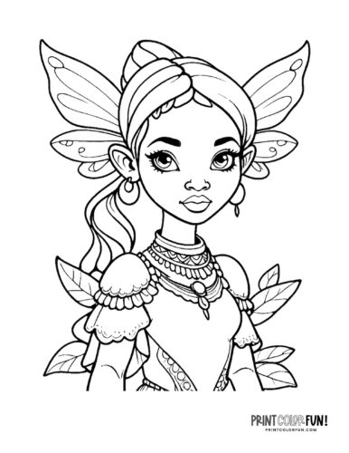 Cute fairy coloring pages color clipart whimsical learning adventures for young dreamers at