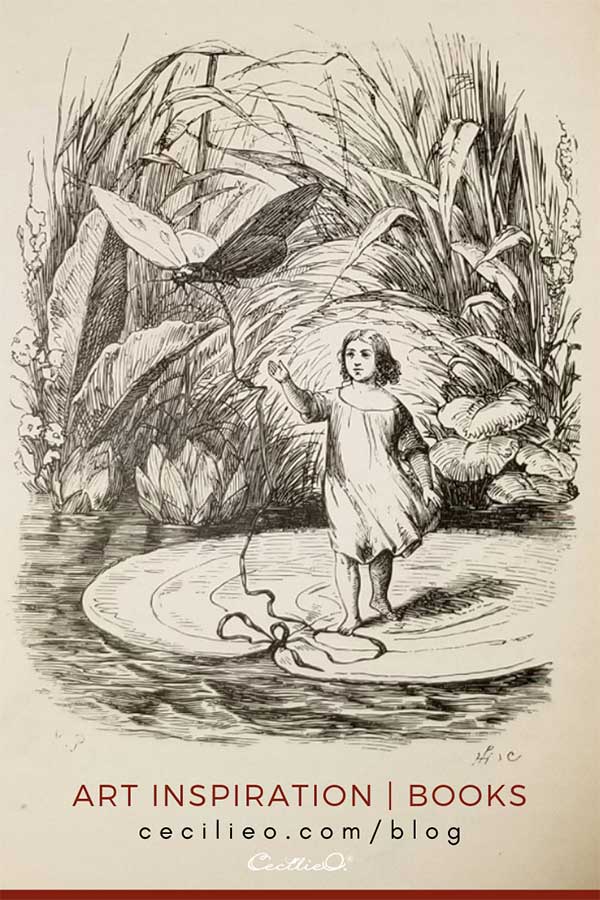Art inspiration from vintage fairy tale book