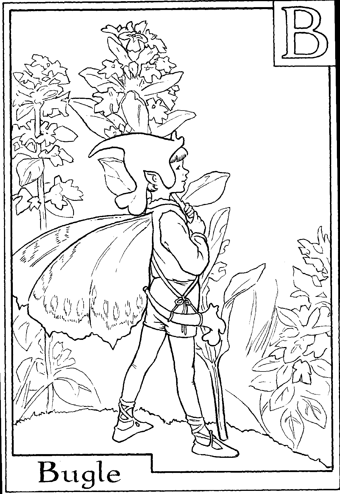 Flower fairies coloring pages