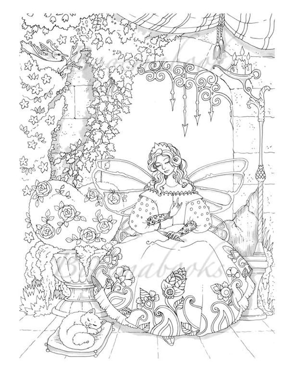 Vintage classic coloring pages iv adult coloring book relaxing coloring pages digital pages animals flowers fairies and more