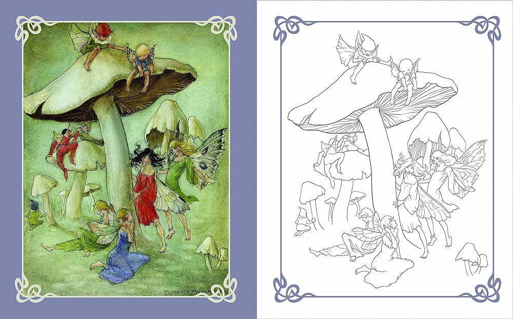 Vintage fairies coloring book lovely images to color and keep sirius vintage coloring tarrant margaret brett molly miller hilda cloke rene books