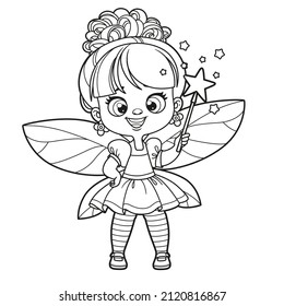 Fairy coloring book stock photos