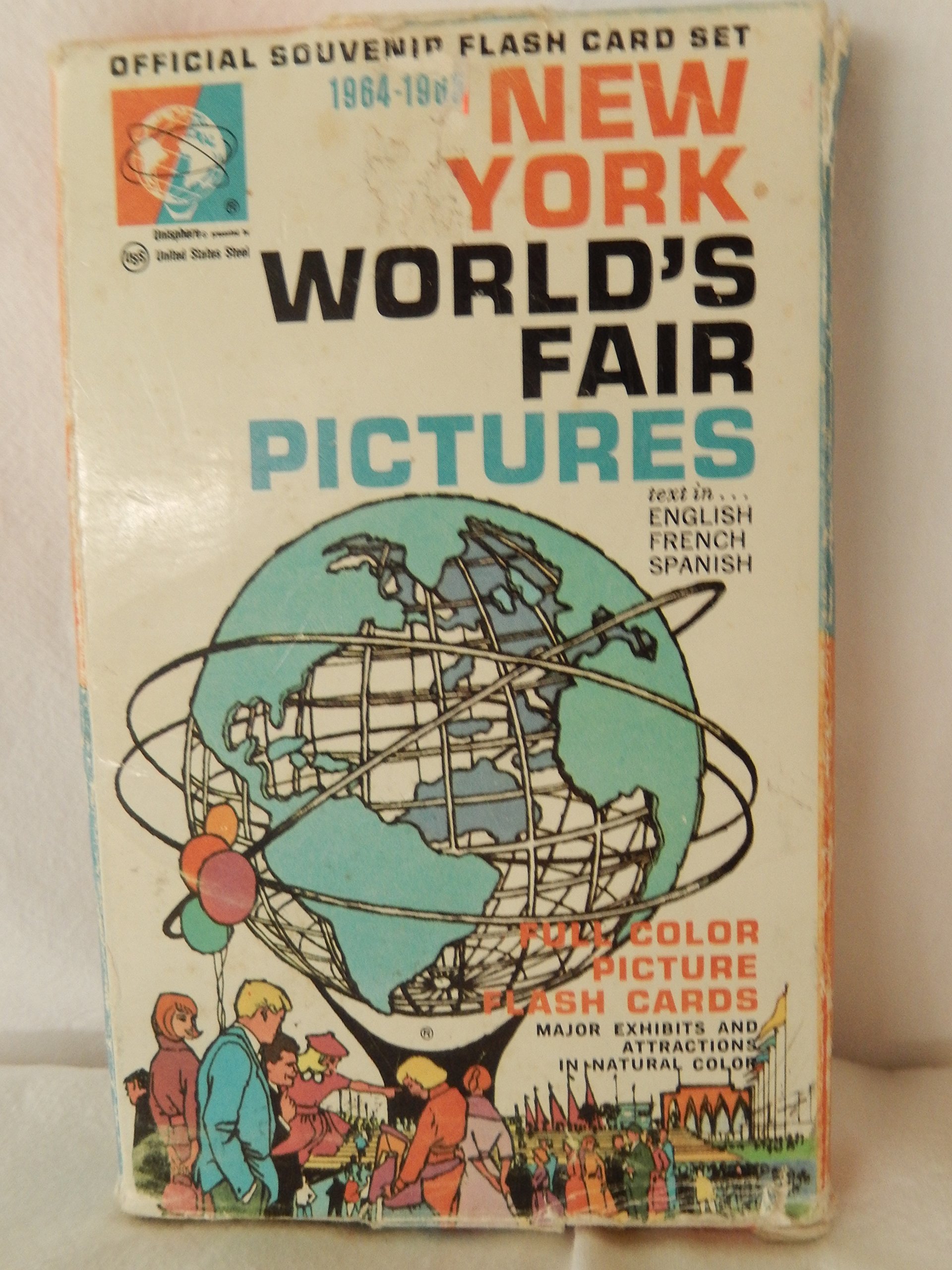 Vintage souvenir new york worlds fair flash card picture set in box everything else