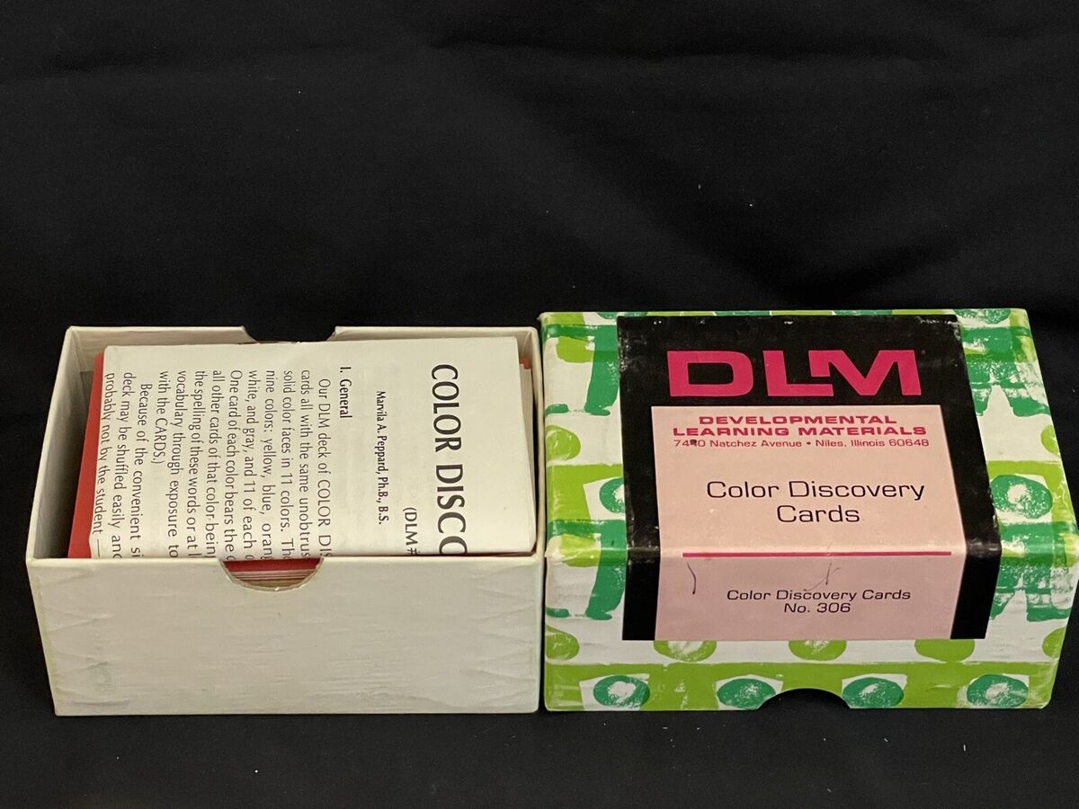 New vintage dlm teaching resource color discovery flash rds no home school