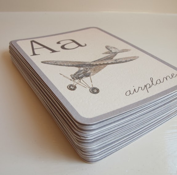 The pink chalkboard vintage inspired flash cards