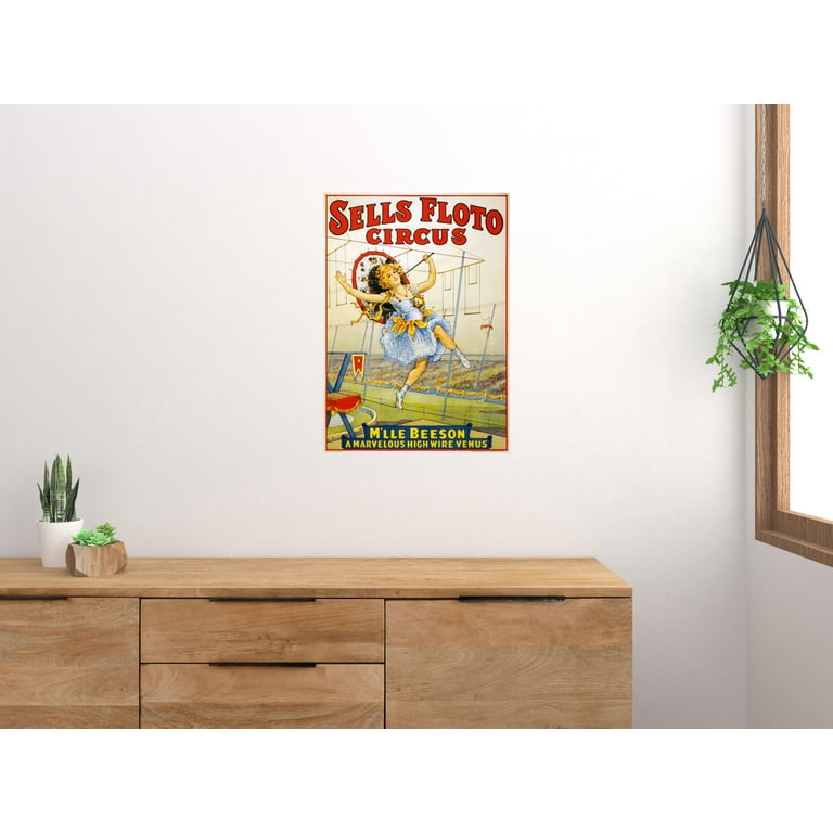 Vintage circus poster in xin art poster x multi