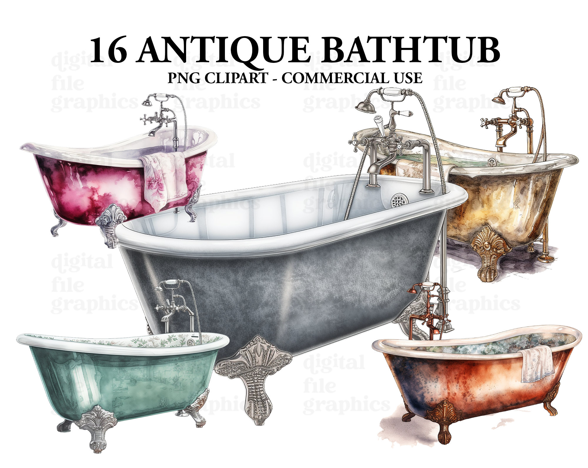 Antique foot bath