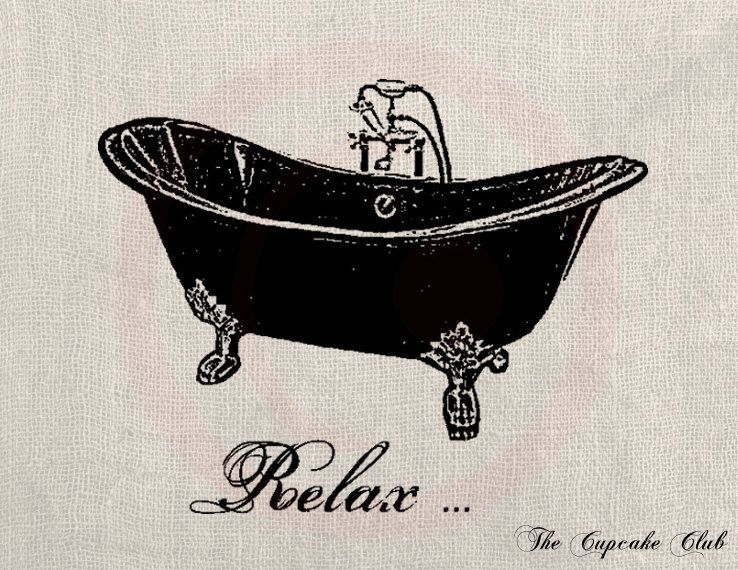 Tub outline clipart