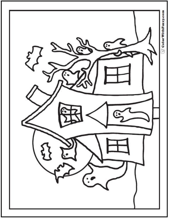 Halloween printable coloring pages jack olanterns spiders bats