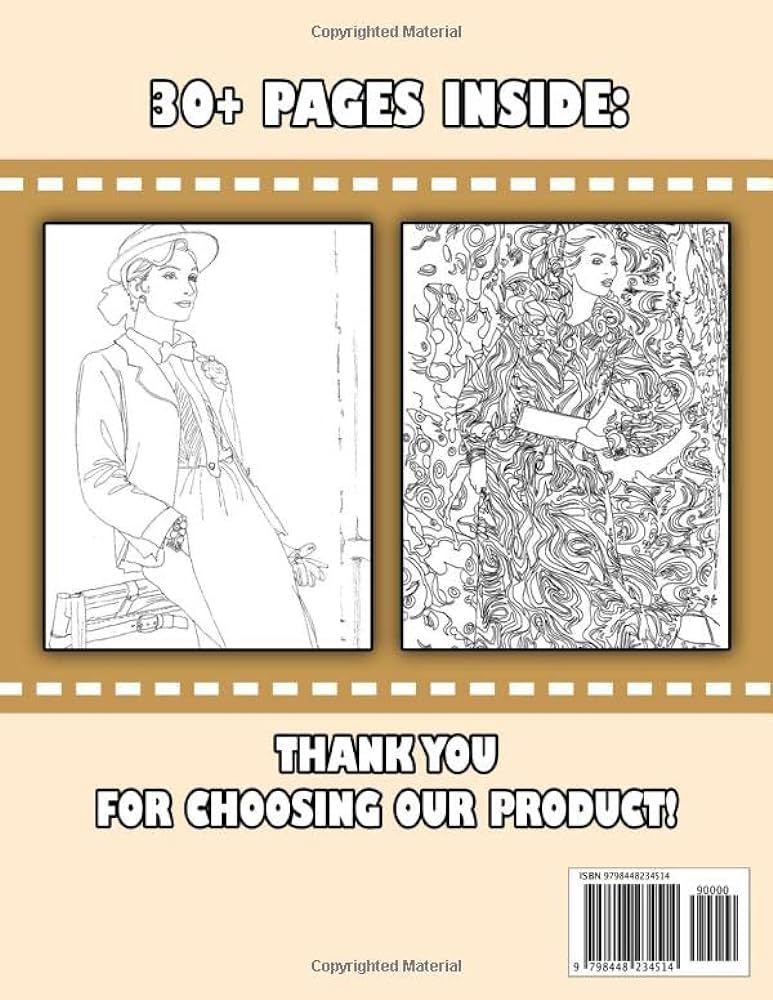 Vogue fashion coloring book for adults color hunt vintage fashion art illustrations collection inspirational designs for teens adults relieving stress relaxation rosaline rose rosaline books