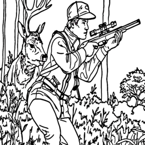 Hunting coloring pages printable for free download