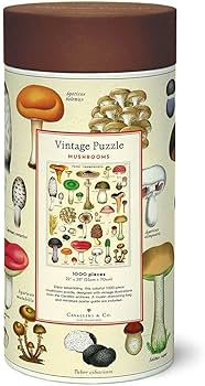Cavallini co piece vintage puzzle mushrooms pzlmush toys games