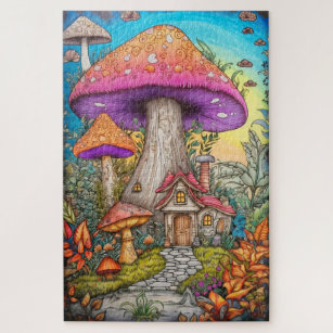 Mushroom jigsaw puzzles