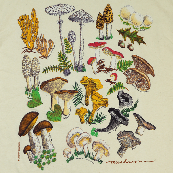 Mushrooms adult natural t