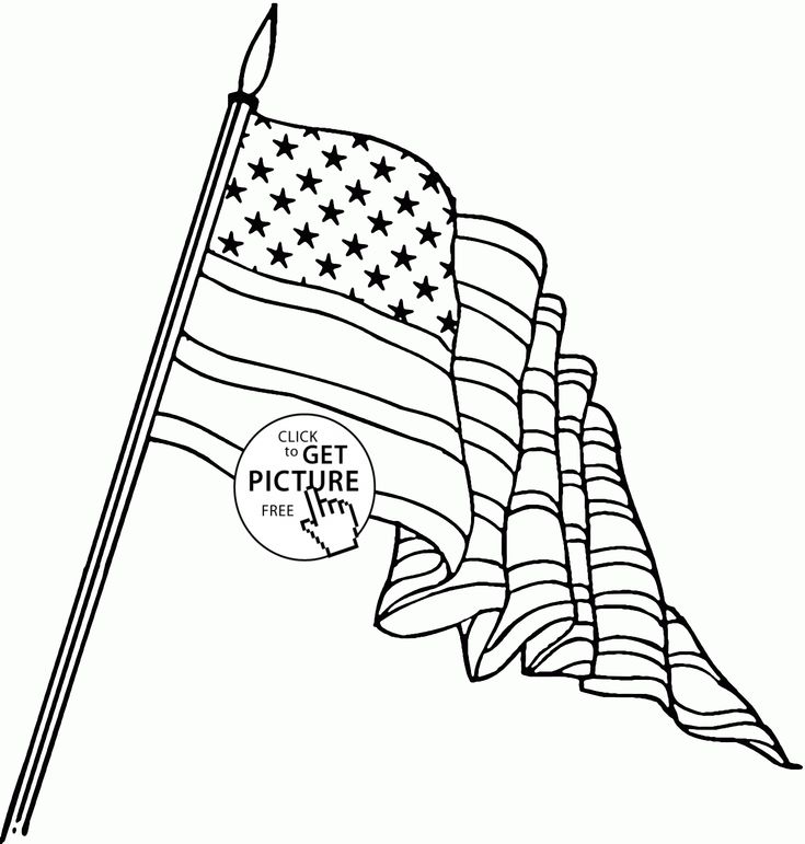 Celebrate independence day with a patriotic coloring page
