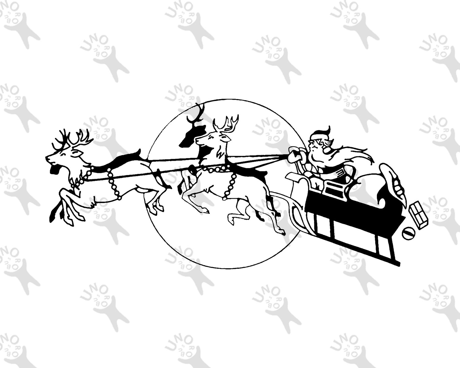 Vintage image santa claus instant download black and white picture christmas deer old engraving sleigh retro illustration xmas gifts antique clipart holiday new year hq dpi jpg png clipart