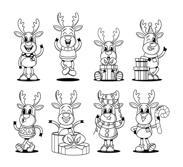 Christmas coloring reindeer stock photos royalty free christmas coloring reindeer images