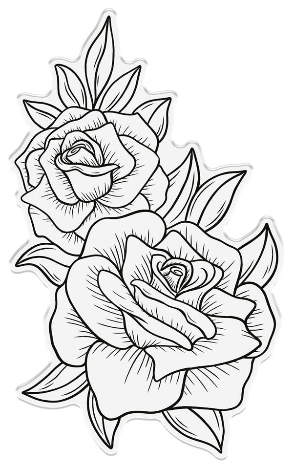Natures garden vintage rose stamp die