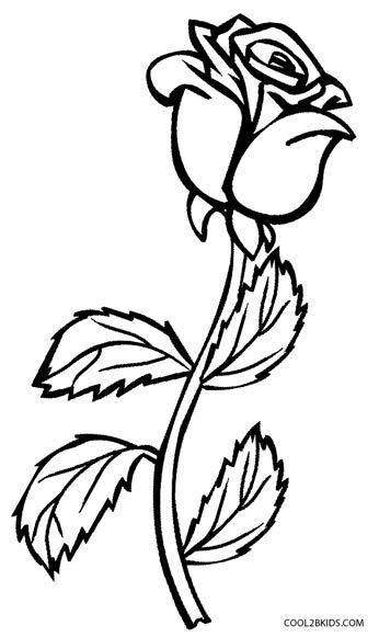 Printable rose coloring pages for kids rose coloring pages flower coloring pages flower drawing