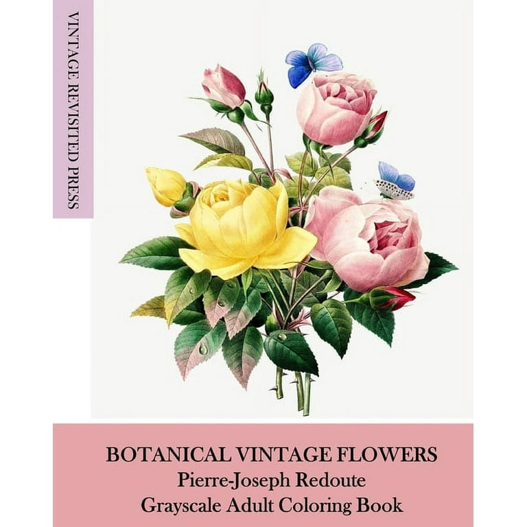 Botanical vintage flowers pierre