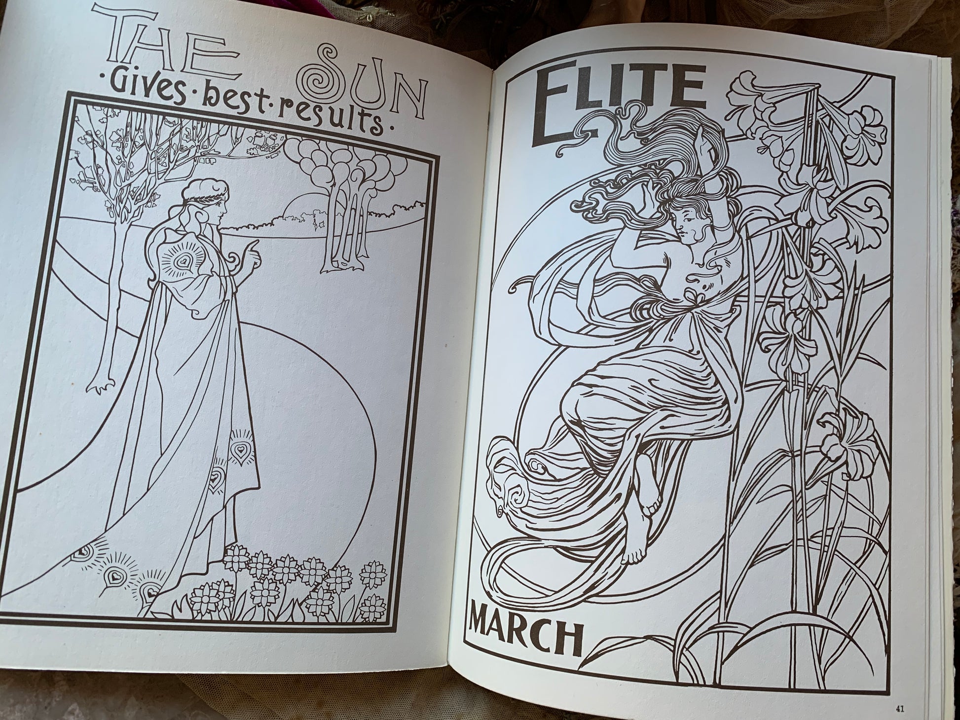 Vintage turn of the century posters coloring book â sad rosetta