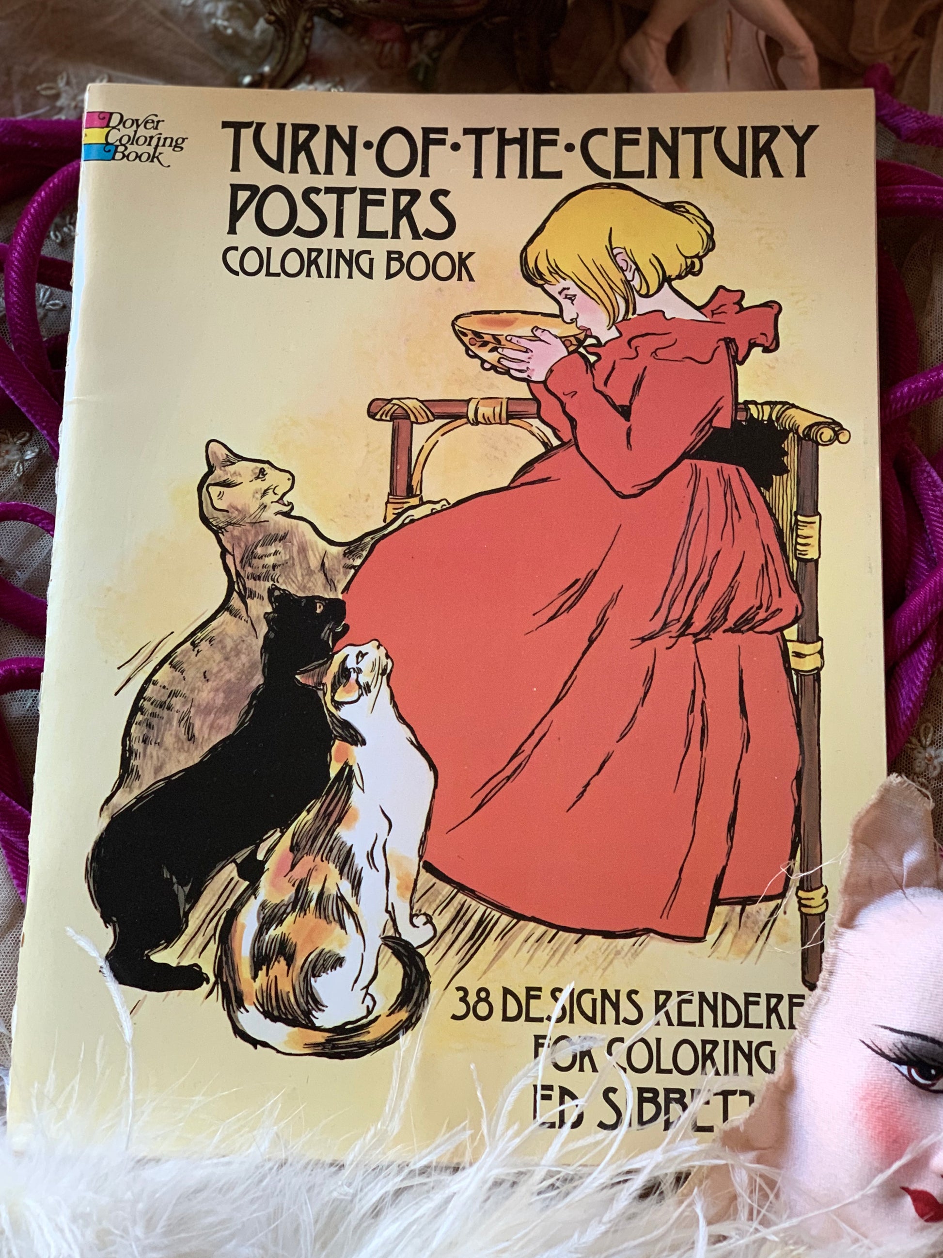 Vintage turn of the century posters coloring book â sad rosetta