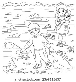Pollution coloring page images stock photos d objects vectors