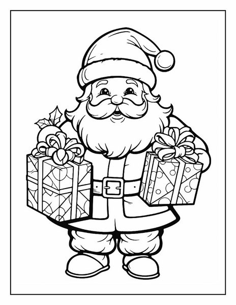 Santa claus coloring pages