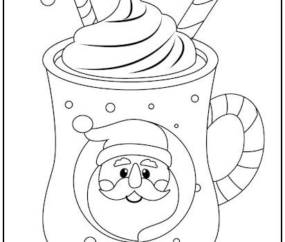 Tag santa coloring page print it free