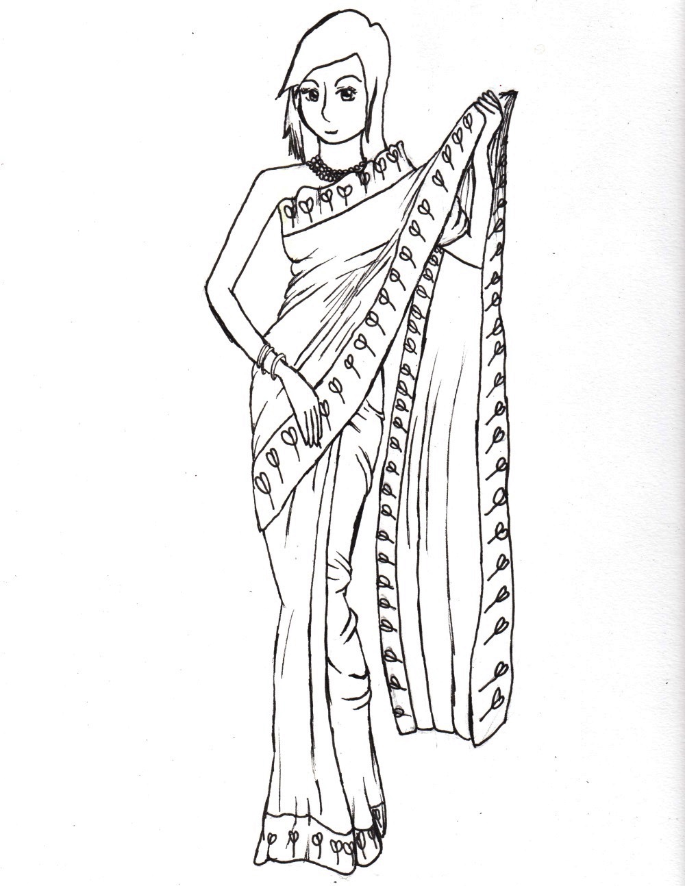 Indian sari by lizzieanna on