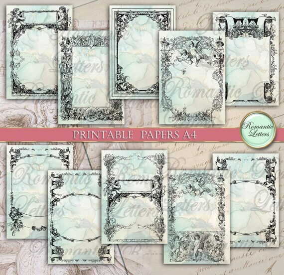 Buy printable wedding paper printable journal pages vintage wedding scrapbook editable invitation background frame paper pastel color newborn online in india