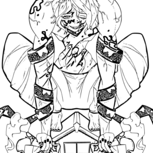 Gyutaro coloring pages printable for free download