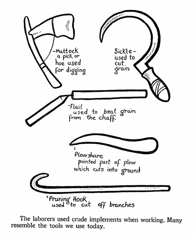 Bible life and times coloring pages