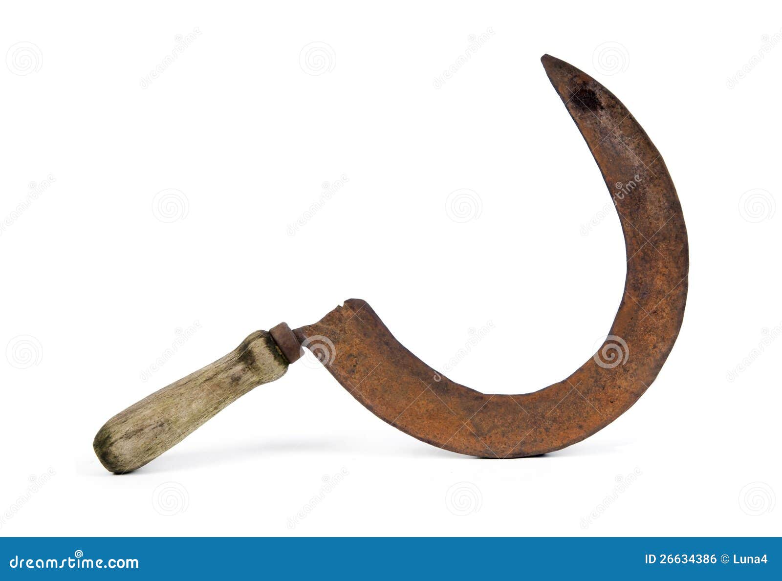 Rusty sickle stock photos
