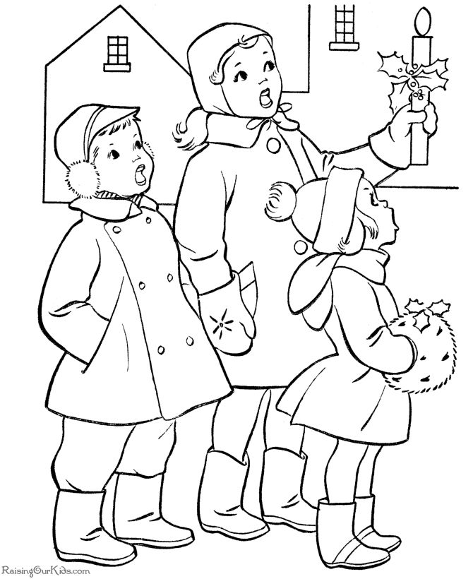 Christmas coloring pages