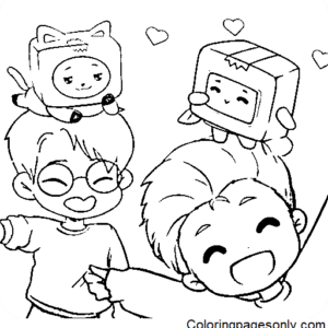 Lankybox coloring pages printable for free download