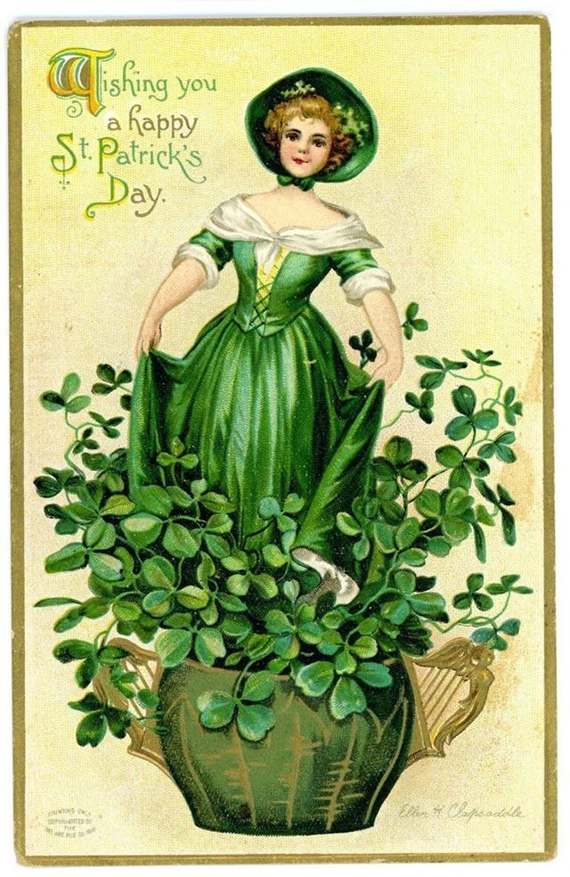 Adorable vintage st patricks day postcards st patricks day cards st patrick postcard
