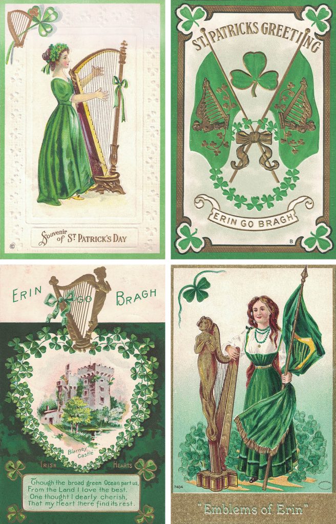 Free printable vintage st patricks day postcards