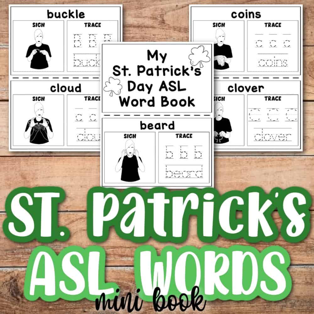 Sign language for st patricks day free pdf worksheets and activities