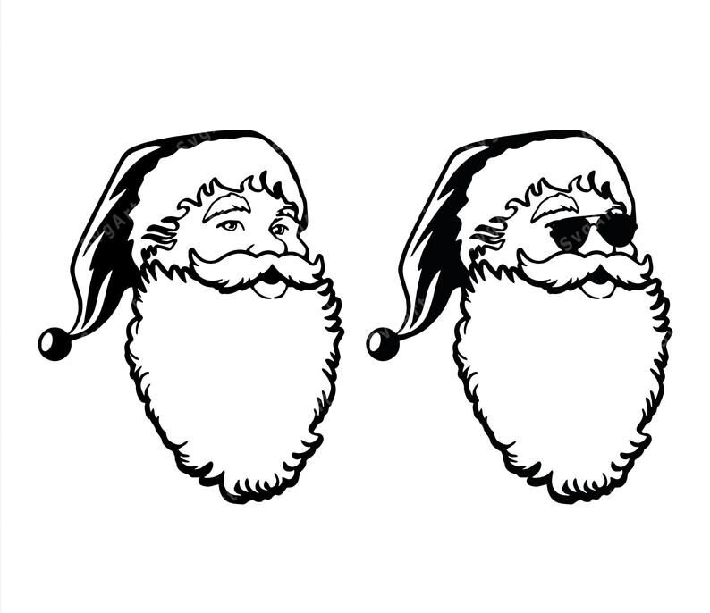 Santa claus svg bundle png pdf santa svg vintage santa svg santa sunglasses svg