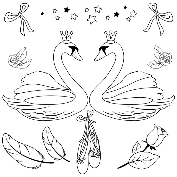 Ballet coloring pages royalty